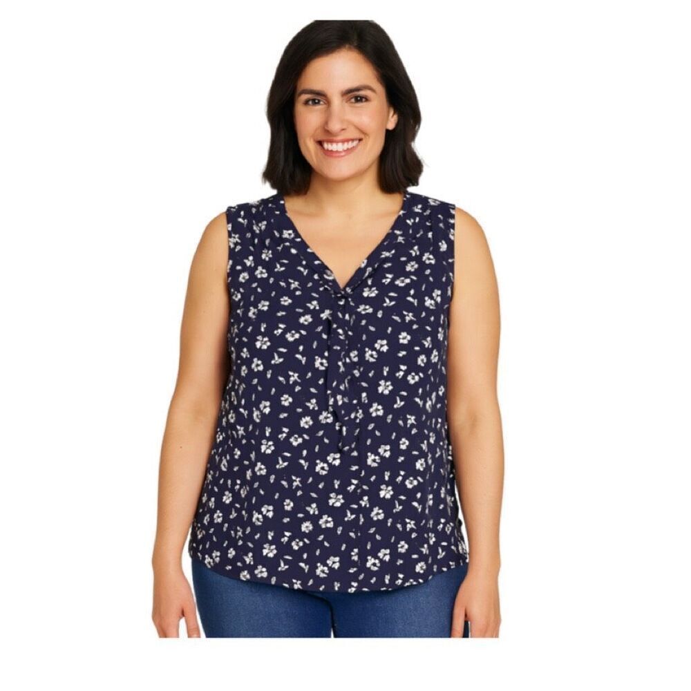 Banana Republic size XL floral tie front top